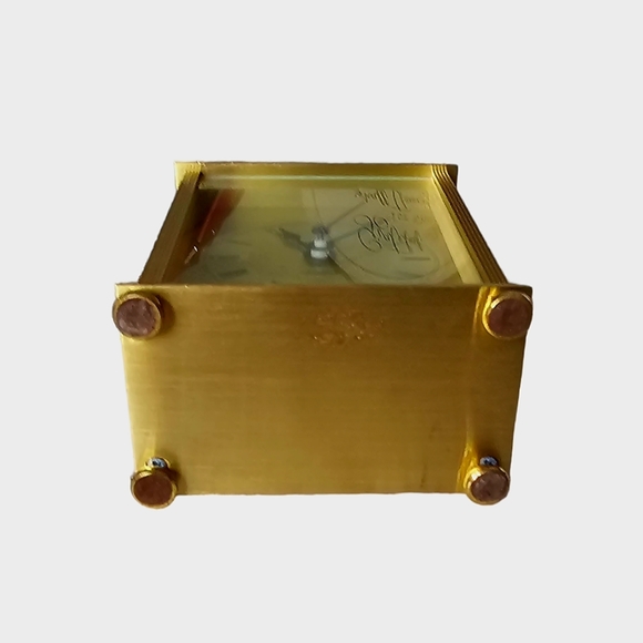 Vintage Bulova Quartz Brass Desk Carriage Clock Made in Germany - Picture 4 of 10